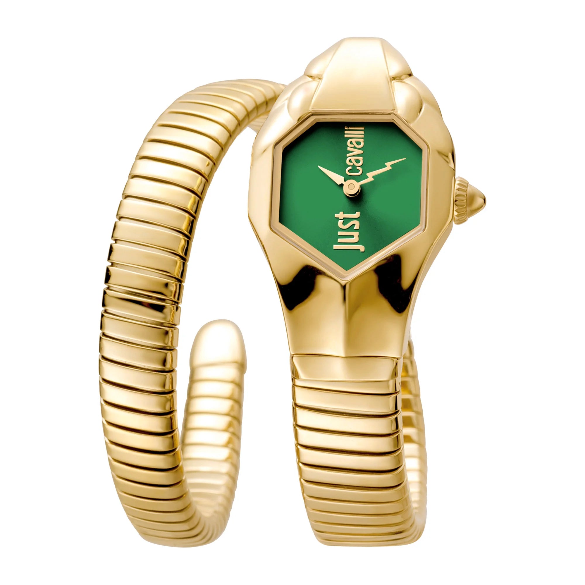 Just Cavalli Just Cavalli Signature Snake Glam DNA Yellow Gold Green