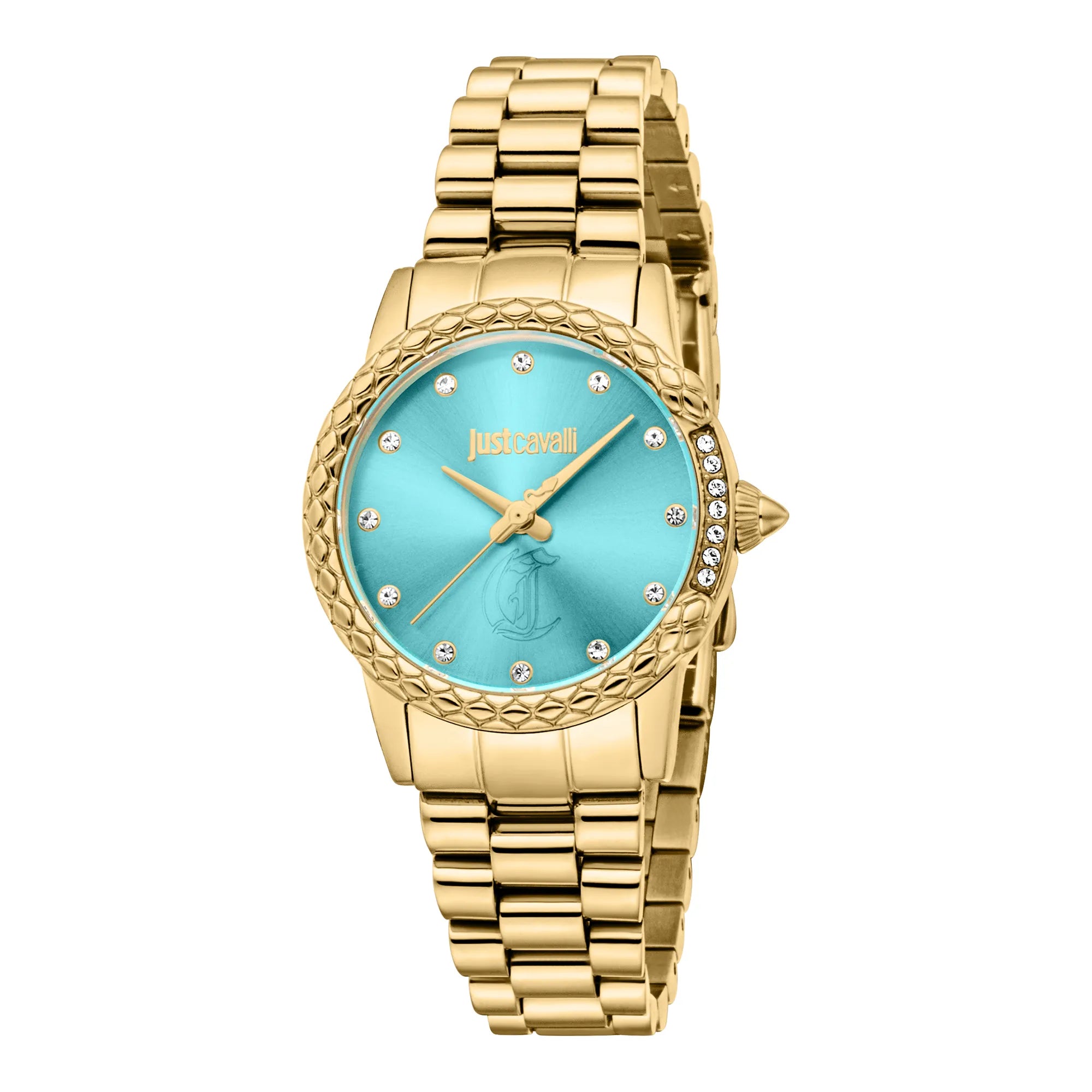 Just Cavalli Just Cavalli Animalier Fiorenza Snake Yellow Gold Turquoise