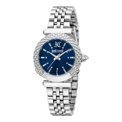 Just Cavalli Animalier Mistero Snake Srebrny Niebieski