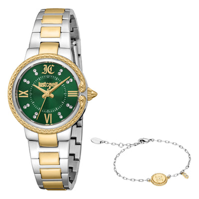 Just Cavalli SET Primavera Snake Dwukolorowy YG Zielony