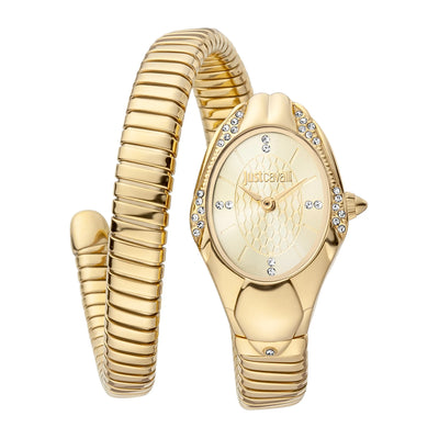 Just Cavalli Signature Snake Regali Żółte Złoto