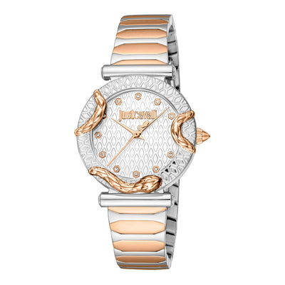 Just Cavalli Animalier Atrani Dwukolorowy RG Srebrny