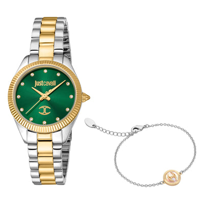 Just Cavalli SET Pacentro Dwukolorowy YG Zielony