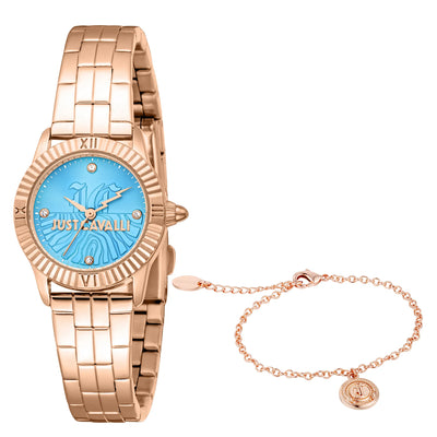 Just Cavalli SET Mini Raffinata Rose Gold Light Blue