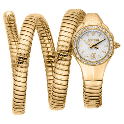 Just Cavalli Signature Snake Vita Żółte Złoto Srebro