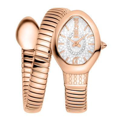 Just Cavalli Signature Snake Eclisse różowe złoto srebro
