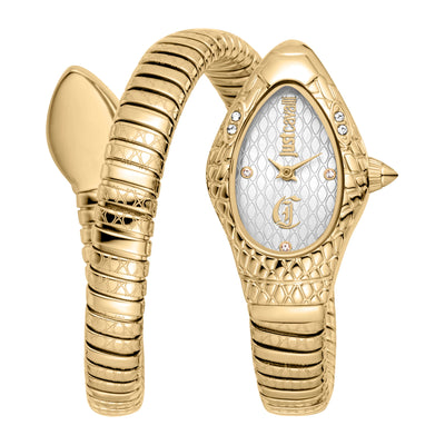 Just Cavalli Signature Snake Vetra Żółte Złoto Srebro