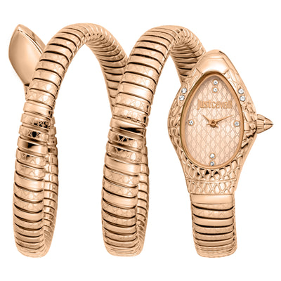 Just Cavalli Signature Snake Aurela Rose Gold